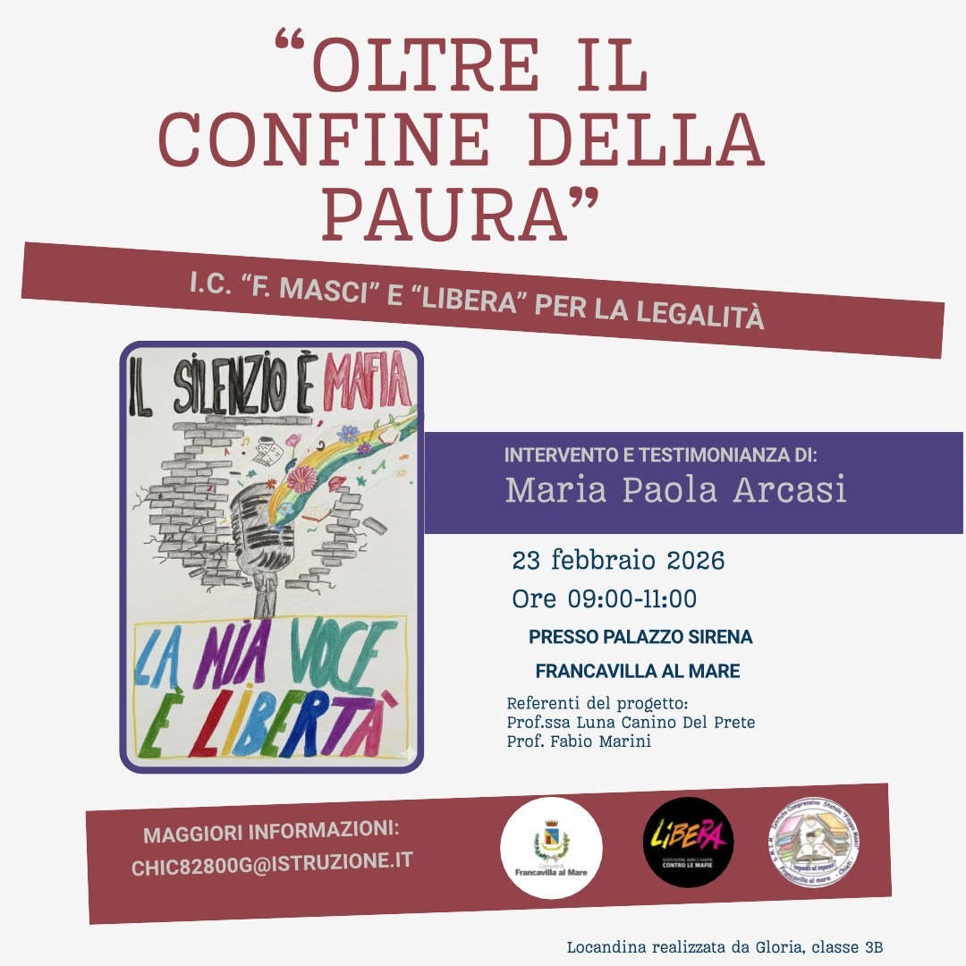 “Oltre il confine della paura”: la nostra scuola per la legalità