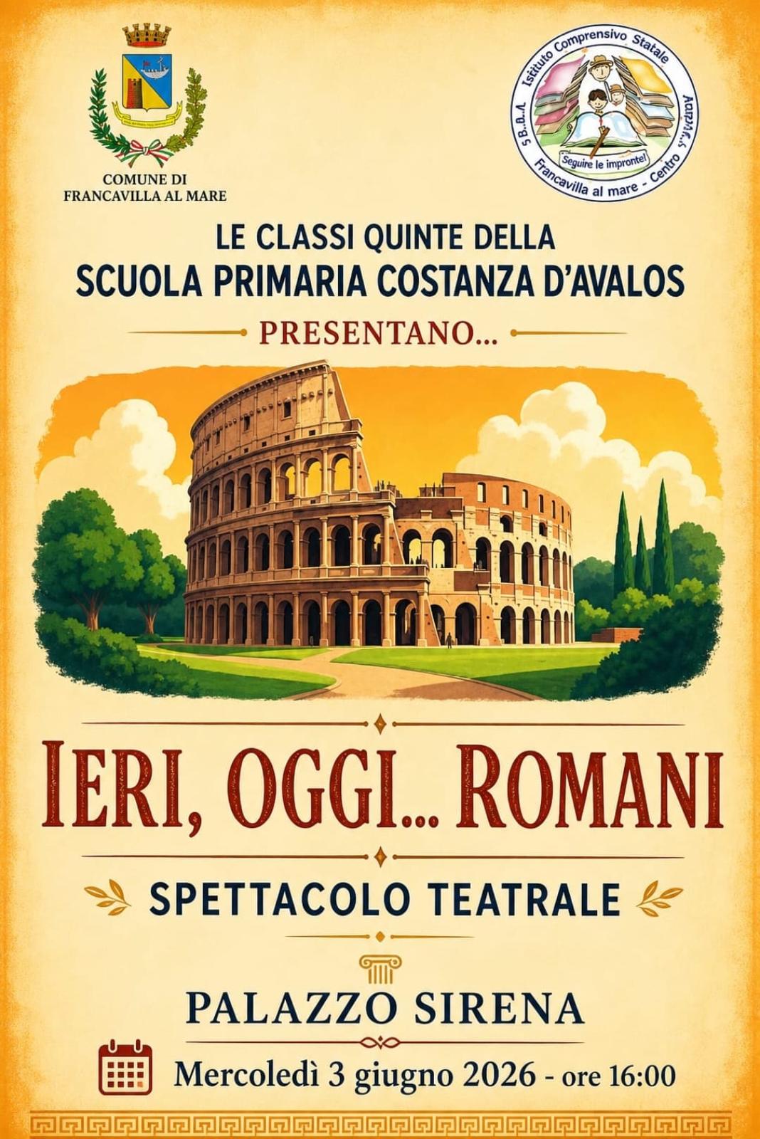 Locandina – socializzazione finale classi V Pretaro – 3 giugno 2026