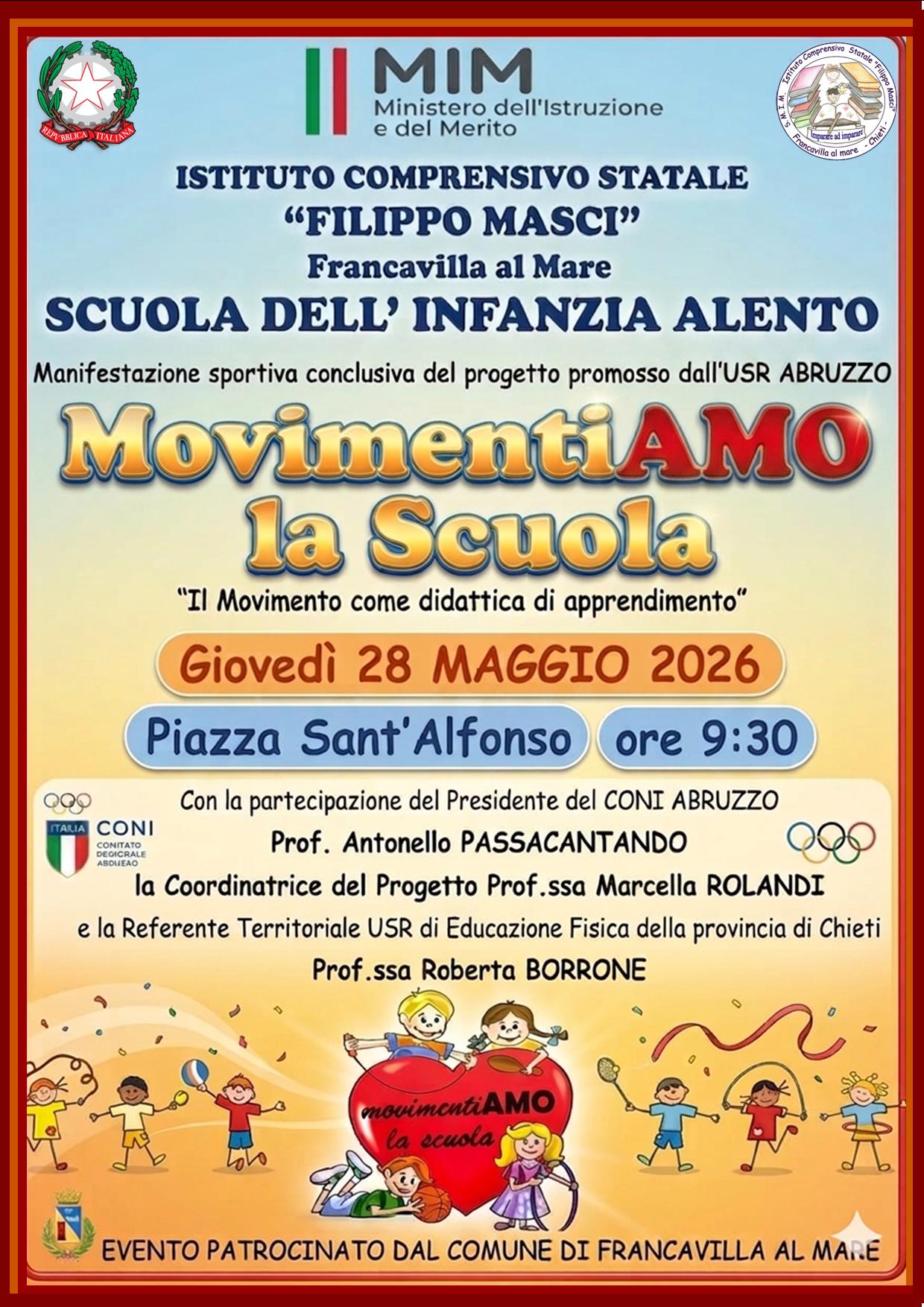 Invito manifestazione “MovimentiAMO la Scuola” – 28 maggio 2026